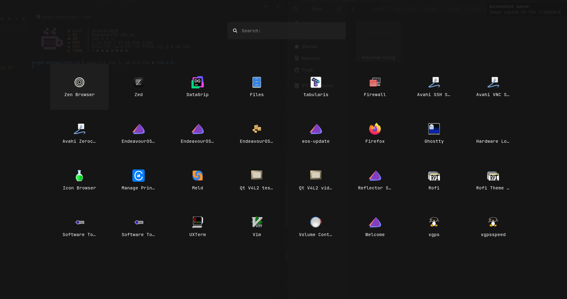 Rofi app launcher